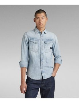 Para hombre. D23616-D252-G342 Camisa Slim Denim (XS), Casual, Algodón, Manga larga