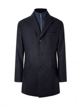 Para hombre. HM403064 Abrigo Bib (38/32), Casual, Lana, Manga larga