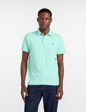 Para hombre. LRQ033020862 Polo Básico de Piqué Elástico (L), Casual, Algodón, Manga corta