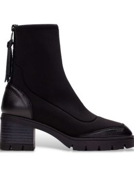 Para mujer. HI243681 Botines de piel Cervo (42), 3 a 5cm, Cremallera, Casual