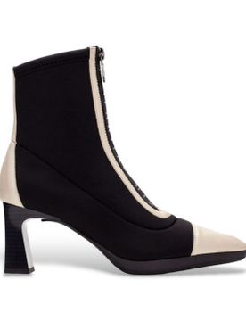 Para mujer. CHI243714 Botines de piel Stretch (41), 5 a 8cm, Cremallera, Casual