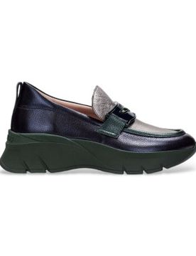 Para mujer. CHI243631 Mocasines de piel Bolmet (38), 1 a 3cm, Ninguno, Casual