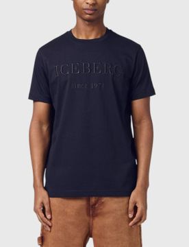 Para hombre. 25EI1P0F0146327 Camiseta logo bordado (M), Casual, Algodón, Manga corta
