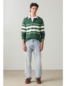 Para hombre. 000LO-0005 Jeans 555 relajados rectos (29/32), Casual, Algodón, Denim