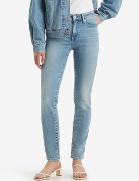 Para mujer. A6199-0013 Jeans 712 ajustados con bolsillo ribeteado (30/32), Casual, Algodón, Denim