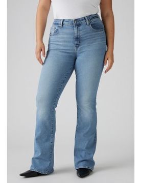Para mujer. A3410-0027 Jeans 726 Acampanados De Tiro Alto (25/30), Casual, Algodón, Denim