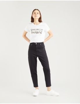 Para mujer. 26986-0006 Jean Tiro Alto Mom (23/27), Casual, Algodón, Denim, Elastano