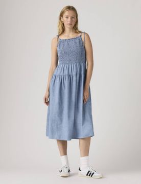 Para mujer. 005HZ-0004 Vestido Mónaco (M), Casual, Algodón, Sin mangas / Tirantes