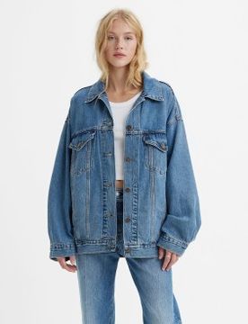 Para mujer. A3472-0003 Chaqueta Trucker (XS), Casual, Algodón, Denim