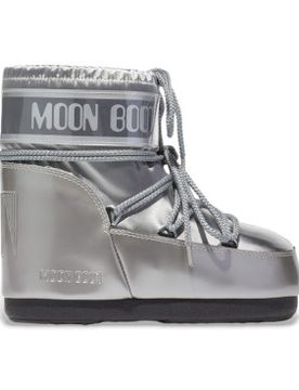 Para mujer. 80D1409350 Botas Icon Low Glance (36/38), Plata, Plano, Ninguno, Casual, Nieve