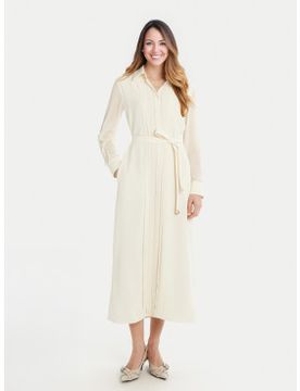 Para mujer. 2513221073200 Vestido camisero (46), Casual, Poliéster, Manga larga