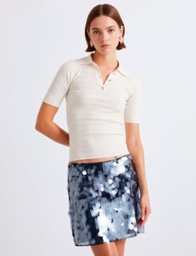 Para mujer. 2613361101200 Polo Mlllegno roto (S), Casual, Viscosa
