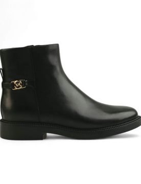 Para mujer. 40F5MAME5L Botines de piel Mandy (37), Plano, Cremallera, Casual