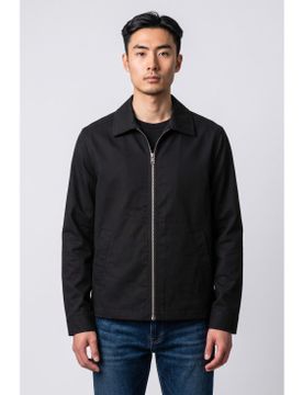 Para hombre. CT64086L6C Chaqueta tech tropical de manga larga con cremallera (S), Casual, Poliéster