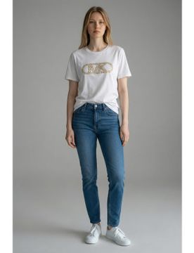 MS651SC97J T-shirt logo clous (XS), Casuel, Coton, Manche courte