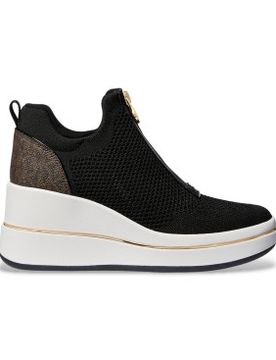 R6EMFP3D Emmy Mesh Zip-up Sneakers brown, black (37), Noir, 3 à 5 cm, Fermeture éclair, Casuel