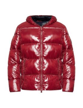 D31280M-LOVE21 Veste Edgard rouge (M), Casuel, Durable, Nylon recyclé