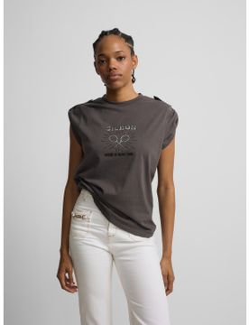 Para mujer. S262040412190 Camiseta roll out have a nice day (M), Casual, Algodón, Manga corta