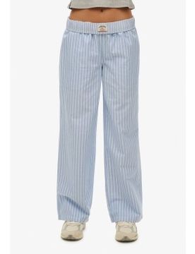 Para mujer. W7011273A Pantalón Cotton Stripe Elastic (S), Casual, Algodón