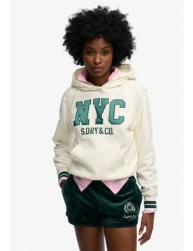 Para mujer. W2012601A Sudadera Country Club Varsity (XXS), Casual, Algodón