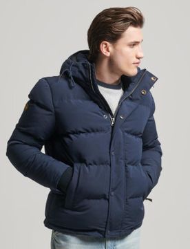 Para hombre. M5011743A Cazadora acolchada con capucha Everest (S), Casual, Poliéster, Manga larga