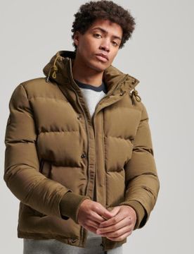 Para hombre. M5011743A Cazadora acolchada con capucha Everest (S), Casual, Poliéster, Manga larga