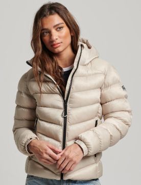 Para mujer. W5011593A Cazadora acolchada con capucha Fuji (XS), Casual, Poliéster
