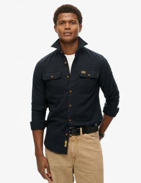 Para hombre. M4010723A Camisa Flannel Work (L), Casual, Algodón, Manga larga