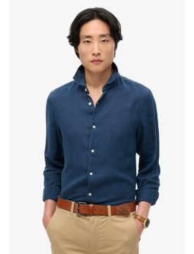 Para hombre. M4010995A Camisa de lino Vacation (S), Casual, Manga larga