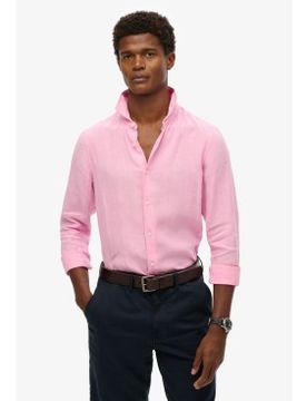 Para hombre. M4010995A Camisa Vacation (XL), Casual, Lino, Manga larga
