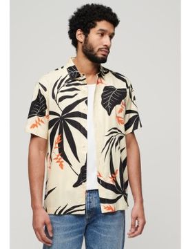 Para hombre. M4010353A Camisa Hawaiana (M), Casual, Algodón, Manga corta