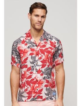 Para hombre. M4010740A Camisa Hawaiian Resort (XXL), Casual, Algodón, Manga corta