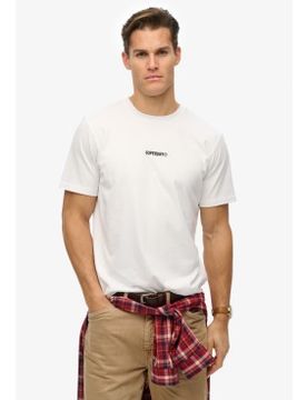 Para hombre. M1012131A Camiseta con micrologotipo (L), Casual, Algodón, Manga corta