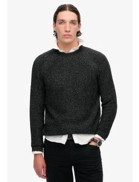 Para hombre. M6110634A Jersey raglán grueso (L), Casual, Poliéster