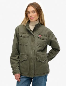 Para mujer. W5011997A Chaqueta Military Borg (L), Casual, Algodón