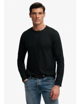 Para hombre. M6010955A Camiseta Classic (XL), Casual, Algodón, Manga larga