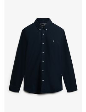 Para hombre. M4011037A Camisa Classic Oxford L/S Eclipse (L), Algodón, Clásico, Manga larga