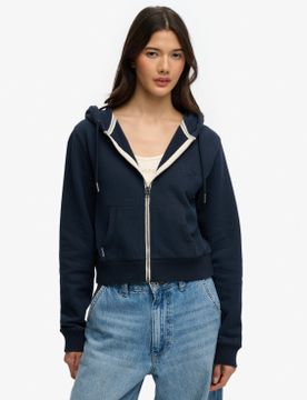 Para mujer. W2012286A Sudadera Essential Logo Cropped Ziphood (S), Casual, Algodón