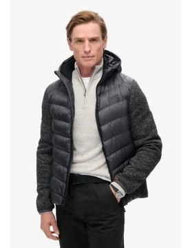 Para hombre. M5012042A Chaqueta híbrida de punto con capucha Storm (XXL), Casual, Poliéster Reciclado, Sostenible