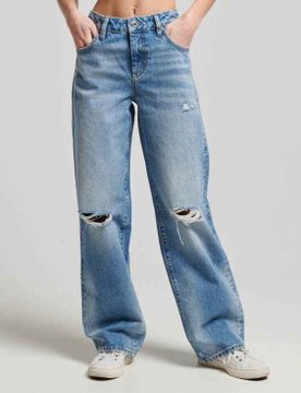 Para mujer. W7011013A Jeans pernera ancha (26/30), Casual, Algodón Orgánico, Sostenible