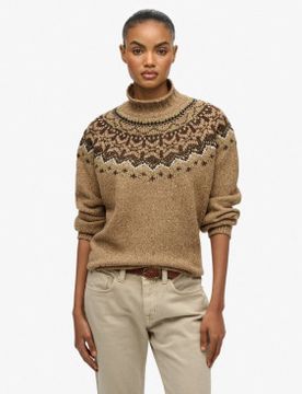 Para mujer. W6110657A Jersey Fairisle (S), Casual, Poliéster