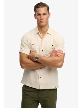 Para hombre. M4011123A Camisa Merchant Textured (XXL), Casual, Algodón, Manga corta