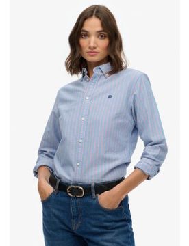Para mujer. W4010565A Camisa Slim Oxford (XS), Casual, Algodón, Manga larga