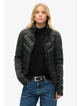Para mujer. W5011823A Chaqueta híbrida de punto Storm (S), Casual, Poliéster Reciclado, Sostenible