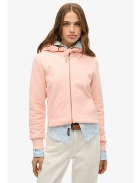Para mujer. W2012358A Sudadera con capucha, cremallera y logo Essential (XS), Casual, Algodón, Sostenible