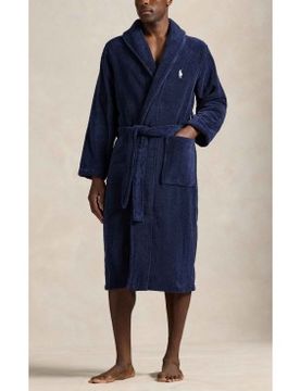 Para hombre. 714853990001 Bata de rizo de algodón (S-M), Homewear