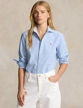 Para mujer. 211891377001 Camisa Oxford (42), Casual, Algodón, Clásico, Manga larga