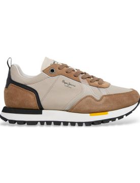 Para hombre. PMS400032 Zapatillas Ari Urban (42), Marrón, Tela, Plano, Cordones, Casual