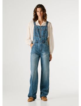 Para mujer. PL2300015 Mono Elia denim (XS), Casual, Algodón