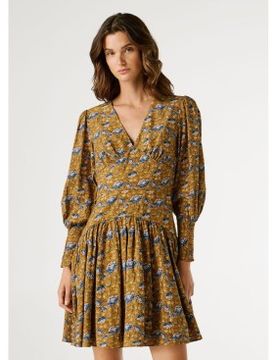 Para mujer. PL9537799 Vestido Avi (L), Casual, Viscosa, Manga larga